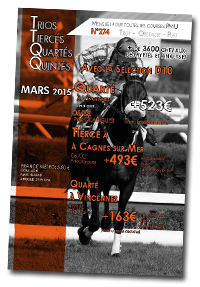 Le Trios-Tiercés-Quartés-Quintés - Magazine Turfiste notations turf PMU mensuel